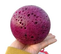 DSZUJTYROP Stone Red Ball, Quartz Crystal Divination, Stone(Size:900-1000g)