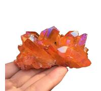 DSZUJTYROP Stone Red Crystal Quartz Bismuth Silicon Cluster Office Home Decoration Ornaments