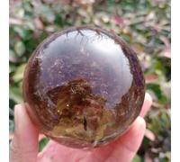 DSZUJTYROP Stone Tawny Crystal Ball, Quartz, Divination Ball(Size:900-1000g)