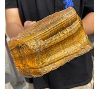 DSZUJTYROP Stone Tiger's Eye Rough Ore, Crystal Quartz, Ornaments(650-700g)