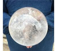 DSZUJTYROP Stone Transparent White Crystal Ball Quartz Home Office Decorative(Size:210-300g)