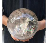 DSZUJTYROP Stone Transparent White Quartz Ball, Crystal Divination Stone(Size:210-300g)