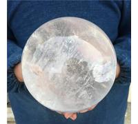 DSZUJTYROP Stone White Lucency Crystal Quartz Ball Home Office Decorative Gift(450-500g)