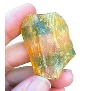 DSZUJTYROP Stone Yellow Amber Calcite raw Crystal gem Collection of Rough Rock specimens Home Decor(30-40g)