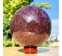 DSZUJTYROP Strawberry Quartz Sphere Crystal Ball Ornaments (Size : 65-70mm)
