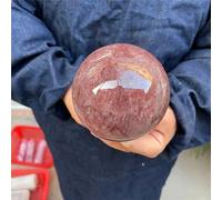 DSZUJTYROP Strawberry Rose Quartz Crystal Ball Polishing Crystals and Stones Ornaments Home Decoration (Size : 5-6cm)