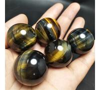 DSZUJTYROP Tiger Eye Quartz Crystal Ball Ornaments (Size : 10pcs)