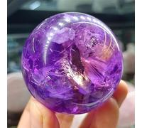 DSZUJTYROP Uruguayan Purple Crystal Ball Make Money Home Office Demagnetization Decorative Gem Ornaments (Size : 30-35mm)