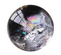 DSZUJTYROP White Clear Quartz Crystal Ball Home Decor Prosperous Love Invite Wealth + Base,90mm