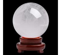 DSZUJTYROP White Crystal Ball Ornaments raw Stone Polished Crafts Home Office,100mm