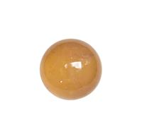 DSZUJTYROP Yellow Crystal Ball Ornaments, raw Stone Polished Iceland Spar, Calcite,60mm