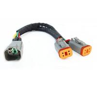 DT 4 Way Connector Plug Splitter Wire Harness 1 Male to 2 Female DT 4 Pin 1-2 SplitterCable 1ft/30cm