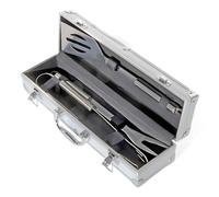 DT 765/15 Stainless Steel Barbecue Tongs Spatula Fork Tool Set 3 Pcs