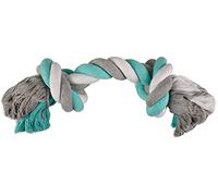 DT COTTON JIM PLAYING ROPE 2 KNOTS MINT/WHITE/GREY JUMBO 45CM