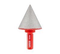 DT-DIATOOL Diamond Beveling Chamfer Bit 35mm with Hex Shank for Tile Porcelain Ceramic Granite Marble Existing Holes Enlarging Polishing Shaping Trimming Repairing
