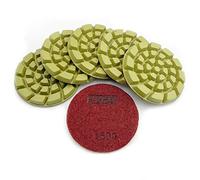 DT-DIATOOL Diamond Concrete Polishing Pads for Dry or Wet Polishing Concrete Cement Terrazzo Floor Diameter 100mm Grit 1500 Pack of 6