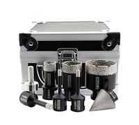 DT-DIATOOL Diamond Core Drill Bits Kit- 6/6/8/20/32/50mm with 35mm Diamond Chamfer Bit M14 Thread and Hex Adapter Hole Saw Set for Porcelain Ceramic Tile Marble Granite