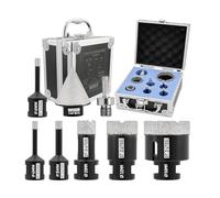 DT-DIATOOL Diamond Core Drill Bits Kit- 6/6/8/20/32/50mm with 35mm Diamond Chamfer Bit M14 Thread and Hex Adapter Hole Saw Set for Porcelain Ceramic Tile Marble Granite