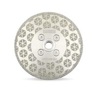 DT-DIATOOL Diamond Cutting and Grinding Disc 115mm x M14 Thread Flange Double Side Electroplated Diamond Blade for Granite Marble Natural Stone Tiles