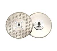 DT-DIATOOL Diamond Cutting and Grinding Discs 2PCS 5 Inch / 125mm x M14 Single Side Coated Electroplated for Granite Tile Marble Stone