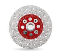 DT-DIATOOL Diamond Cutting and Grinding Discs 4 Inch / 100mm x M14 Double Side Coated Vacuum Brazed for Granite Concrete Marble Stone