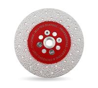 DT-DIATOOL Diamond Cutting and Grinding Discs 5 Inch / 125mm x M14 Double Side Coated Vacuum Brazed for Granite Concrete Marble Stone