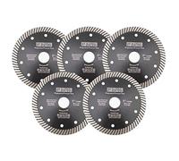 DT-DIATOOL Diamond Cutting Disc 5PCS 5 Inch / 125mm Super Thin Disc for Porcelain Tile Marble Ceramic Granite