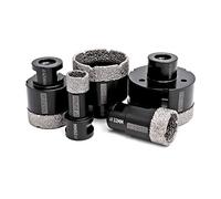 DT-DIATOOL Diamond Drill Bit Set 20/32/45/55/68mm Hole Saw for Dry Drilling Tile Porcelain Marble Ceramic Granite