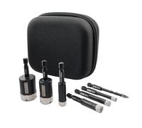 DT-DIATOOL Diamond Drill Bits 7pcs/set - 6/8/10/12/20/25mm with 6mm Diamond Tip Carbide Drill for Tile Porcelain Ceramic Marble Granite