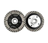 DT-DIATOOL Diamond Dual Disc 2PCS 3 Inch / 75mm Disc with M14 Thread for Cutting Grinding Concrete Granite Marble Stone