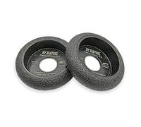 DT-DIATOOL Diamond Grinding Wheel Convex Profile 2 Pieces 75mm/3 Inch for Marble Granite Quartz Ceramics Artificial Stone Thickness 20mm