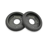 DT-DIATOOL Diamond Grinding Wheel Convex Profile 2 Pieces 75mm/3 Inch for Marble Granite Quartz Ceramics Artificial Stone Thickness 15mm