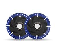 DT-DIATOOL Diamond Meatal Cutting Disc 2pcs 4.5 Inch / 115mm Multi Purpose Cut-off Wheel for Reinforced Concrete Steel Pipe Rebar Iron PVC All Tough Materials
