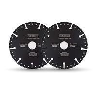 DT-DIATOOL Diamond Saw Blade 2PCS 5 Inch / 125mm Multi Purpose Cutting Disc for Reinforced Concrete Steel Metal Rebar PVC All Tough Materials