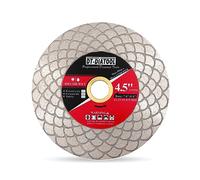DT-DIATOOL Diamond Tile Disc 115mm - Diamond Double-sided Cutting Disc for Porcelain Ceramic Marble Edge Grinding with Fan-shaped Cutter Head