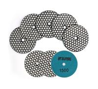 DT-DIATOOL Dry Diamond Polishing Pads 4 Inch/100mm 8PC #1500 for Granite Marble Ceramic
