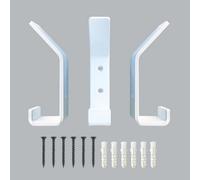 DT Ironcraft 3 X Heavy Duty White Metal Double Hooks