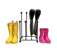 Dt Ironcraft Welly Boot Rack - 4 Pairs Wellington Boot Stand For Indoor & Outdoor - Shoe Holder & Organizer