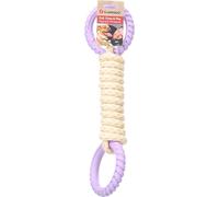 DT JOANIE PULL ROPE WITH RINGS TWIST PURPLE/YELLOW TPR 46x13x6CM