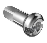 DT Swiss 2 x 16 mm brass nipples silver (box of 100)