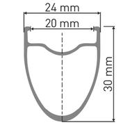 Dt Swiss A 1800 Spline 30 700 Wts isc Tubeless Road Front Wheel 12 x 100 mm Black