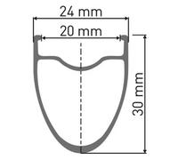 Dt Swiss A 510 700c 30 Db Vi Disc Tubeless Mtb Rim 700C - 28´´ 28H Black