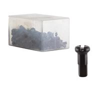 DT Swiss Alloy Spoke Nipples 2.0 x 12mm Black Box of 100