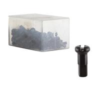 DT Swiss Alloy Spoke Nipples 2.0 x 12mm Black Box of 100