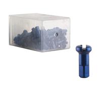 Dt Swiss Standard Anodized Bike Nipples 100 Units Silver 2.0 x 12 mm