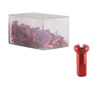 DT Swiss Alloy Spoke Nipples 2.0 x 12mm Red Box of 100