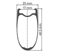 Dt Swiss Arc 1400 Dicut 48 Tubeless Road Front Wheel 5 x 100 mm Black
