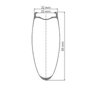 Dt Swiss Arc 1400 Dicut 80 isc Tubeless Road Front Wheel 12 x 100 mm Black