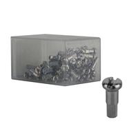 DT Swiss Brass Spoke Nipples 2.0x12mm Silver Box of 100