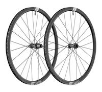 DT Swiss E 1800 Spline 30 Disc Road Wheelset - 700c - Black / 12mm Front - 142x12mm Rear / Sram XDR / Centerlock / Pair / 12 Speed / Tubeless / 700c